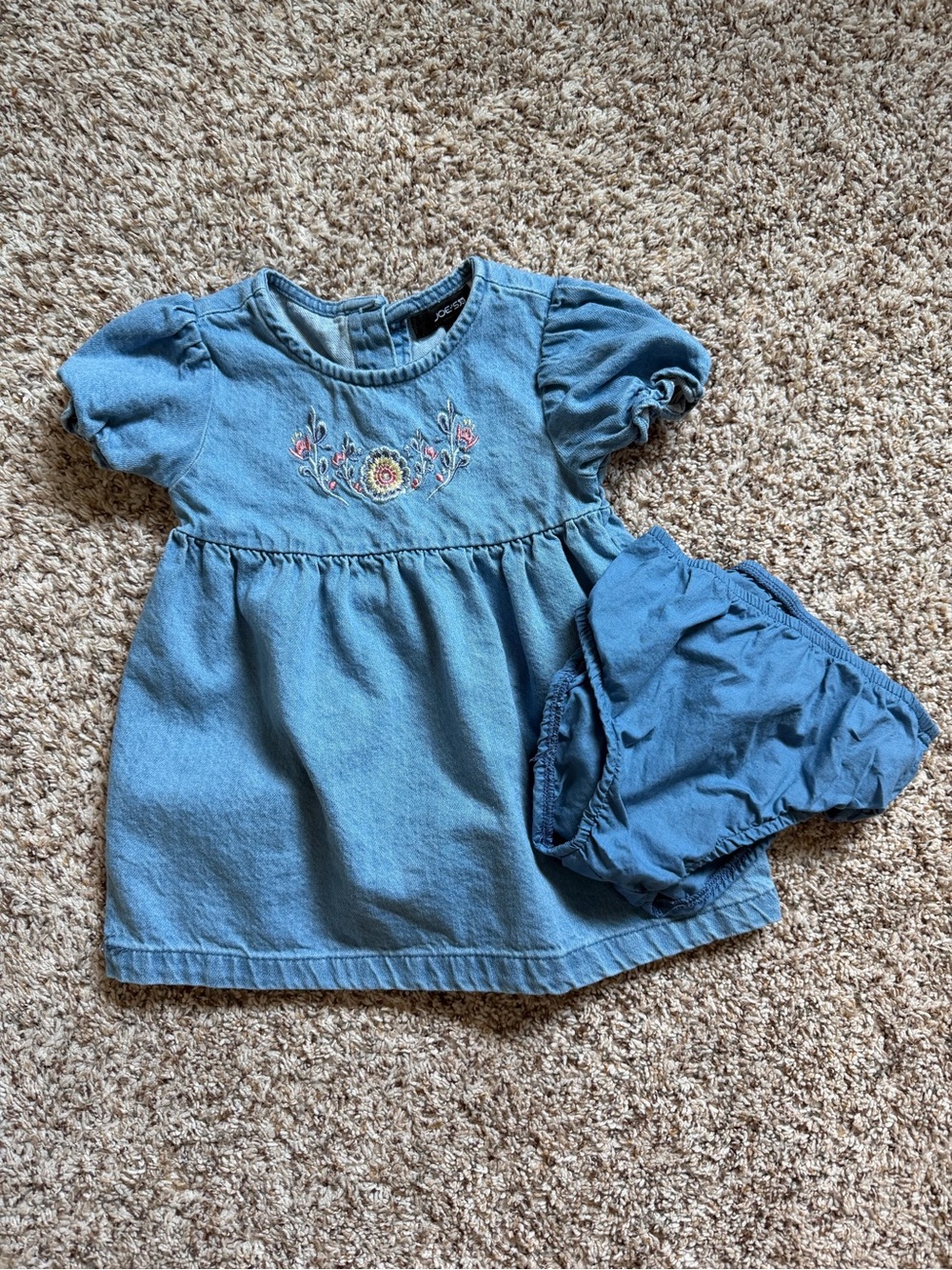 Joe’s Jeans Baby Girl Floral Denim Dress